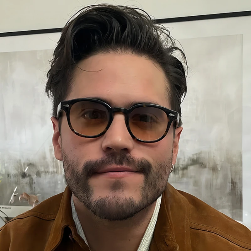 Очки солнцезащитные круглые в винтажном стиле с градиентом для мужчин и женщин