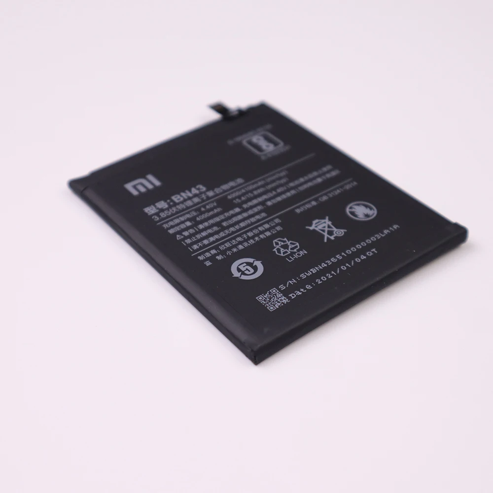 4000mah 2022 years 100 xiaomi original battery bn43 for xiaomi redmi note 4x note 4 global snapdragon 625 phone battery free global shipping