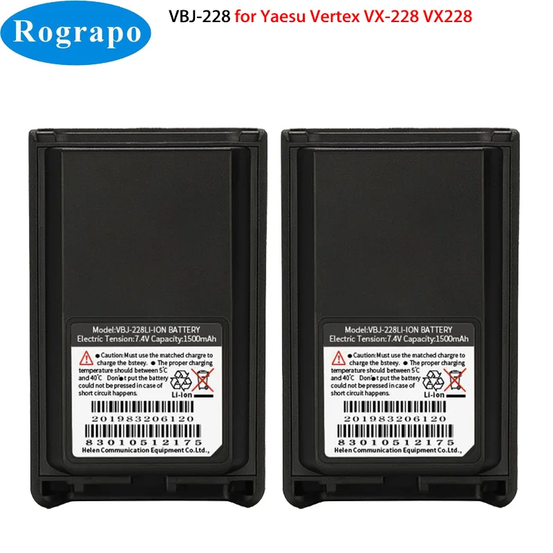 

Новая версия VBJ-258 1500 мАч для рации Yaesu Vertex VX-228 VX-230 VX-231