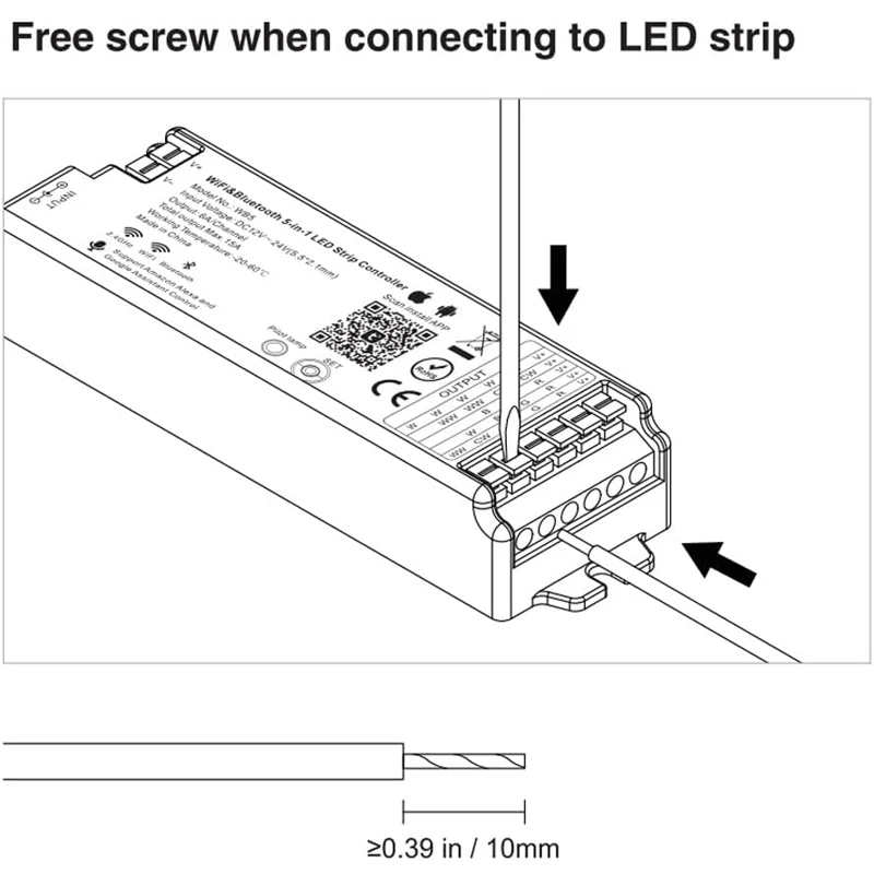 Фото DC12-24V WB5 5 в 1 RGB CCT Светодиодный контроллер с изменением цвета Wi-Fi Беспроводная группа синхронизации 360 Вт Поддержка Alexa и Google Home №5
