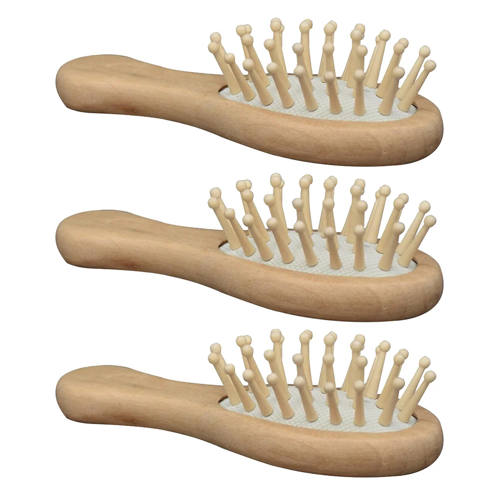 

Hair Brush Comb Wooden Hairbrush Paddle Cushion Bamboo Air Scalp Women Detangler Detangling Curly Combs Brushes Airbag Men Baby