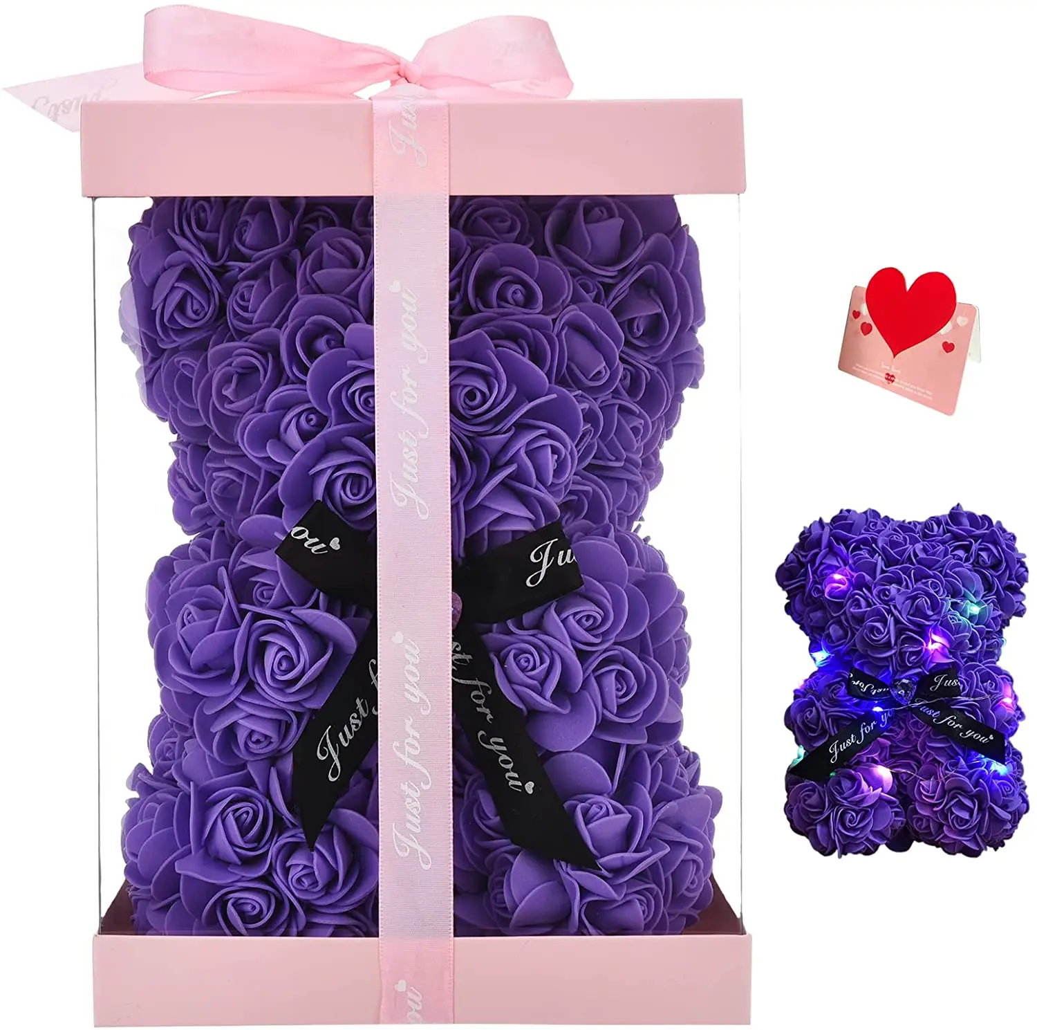 

Rose Bear Birthday Gift ,Gift for Women, Gift for her,Rose Bear with box,for Valentine's Day, Mother's Day Box