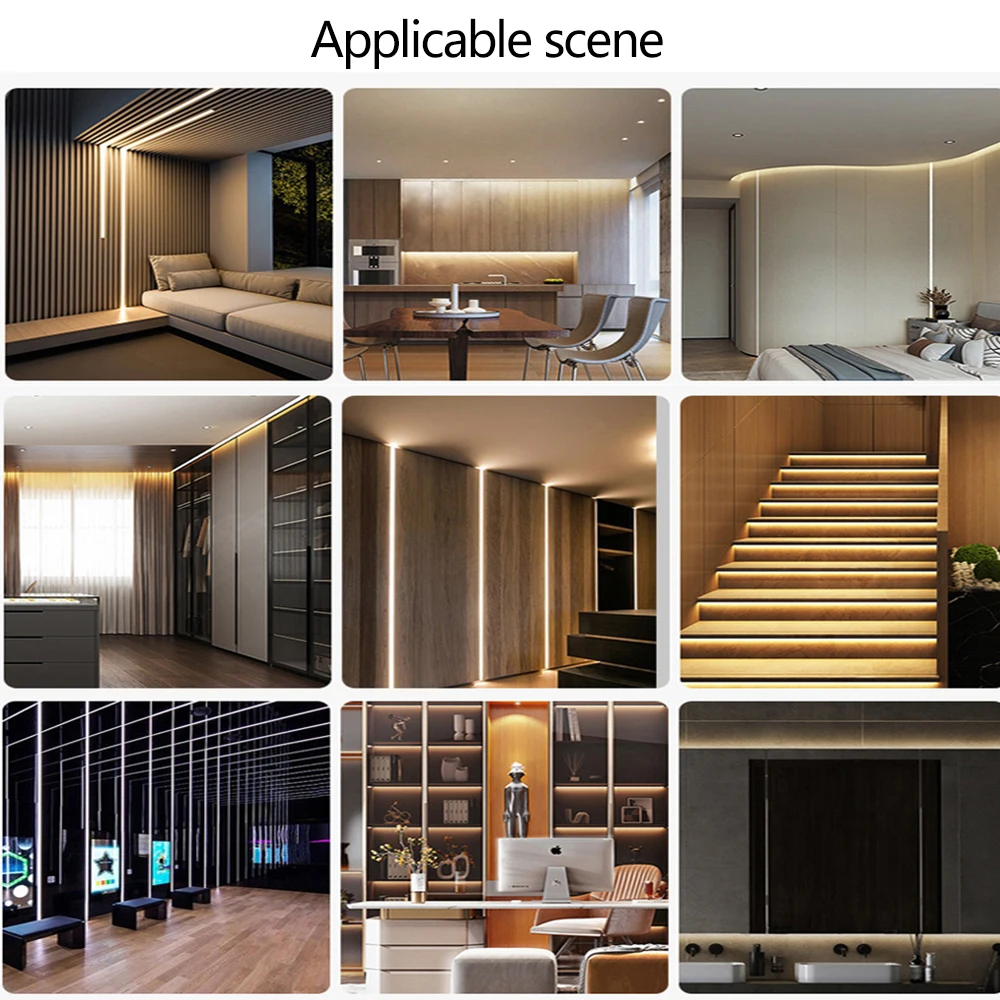 Светодиодная лента COB 12 В 24 320 400 480 528 Гибкая светодиодная Линейное освещение