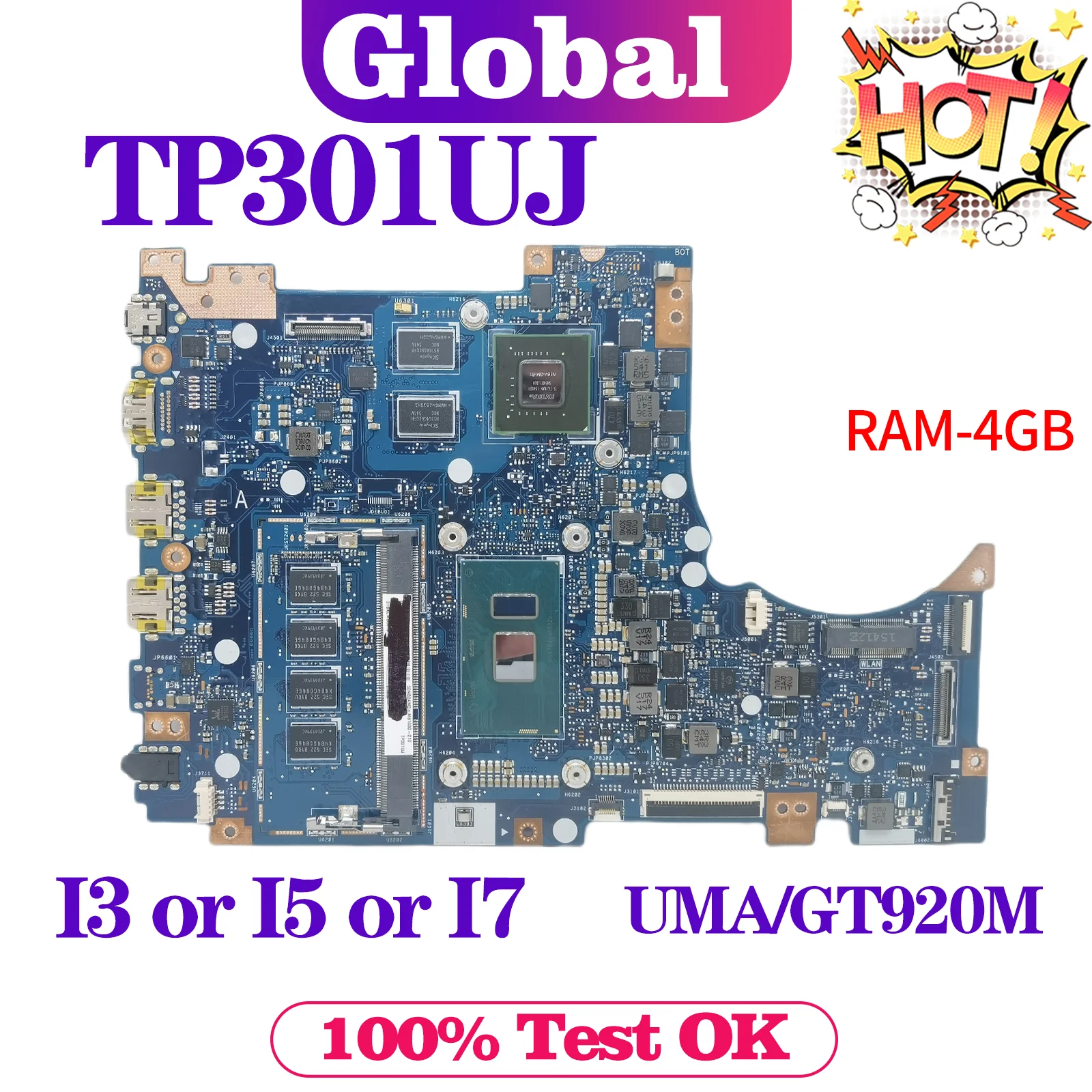 KEFU , - TP301UJ TP301UA TP301U Q303UA,     i3 i5 i7 4 /RAM UMA/GT920M