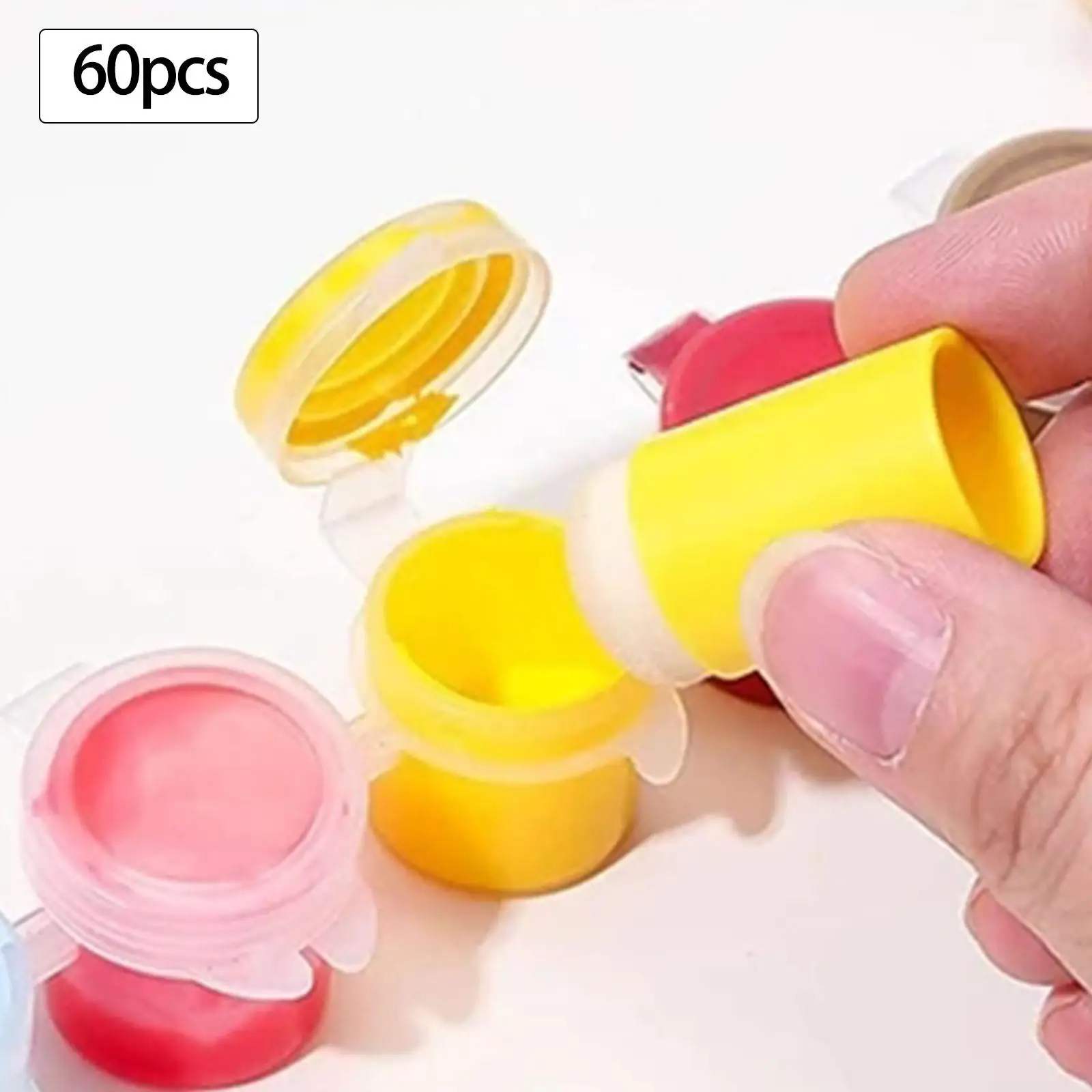 

60Pcs Finger Sponge Daubers Ink Sponge Finger Paint Sponge for Card Making
