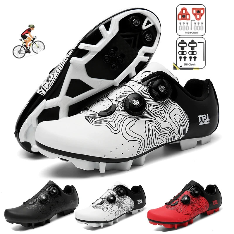 

Men Speed Cycling Sneaker Unisex Road Bike Shoes Cleats Non-slip MTB Shoes Racing Outdoor Women Mountain Bicycle Footwear