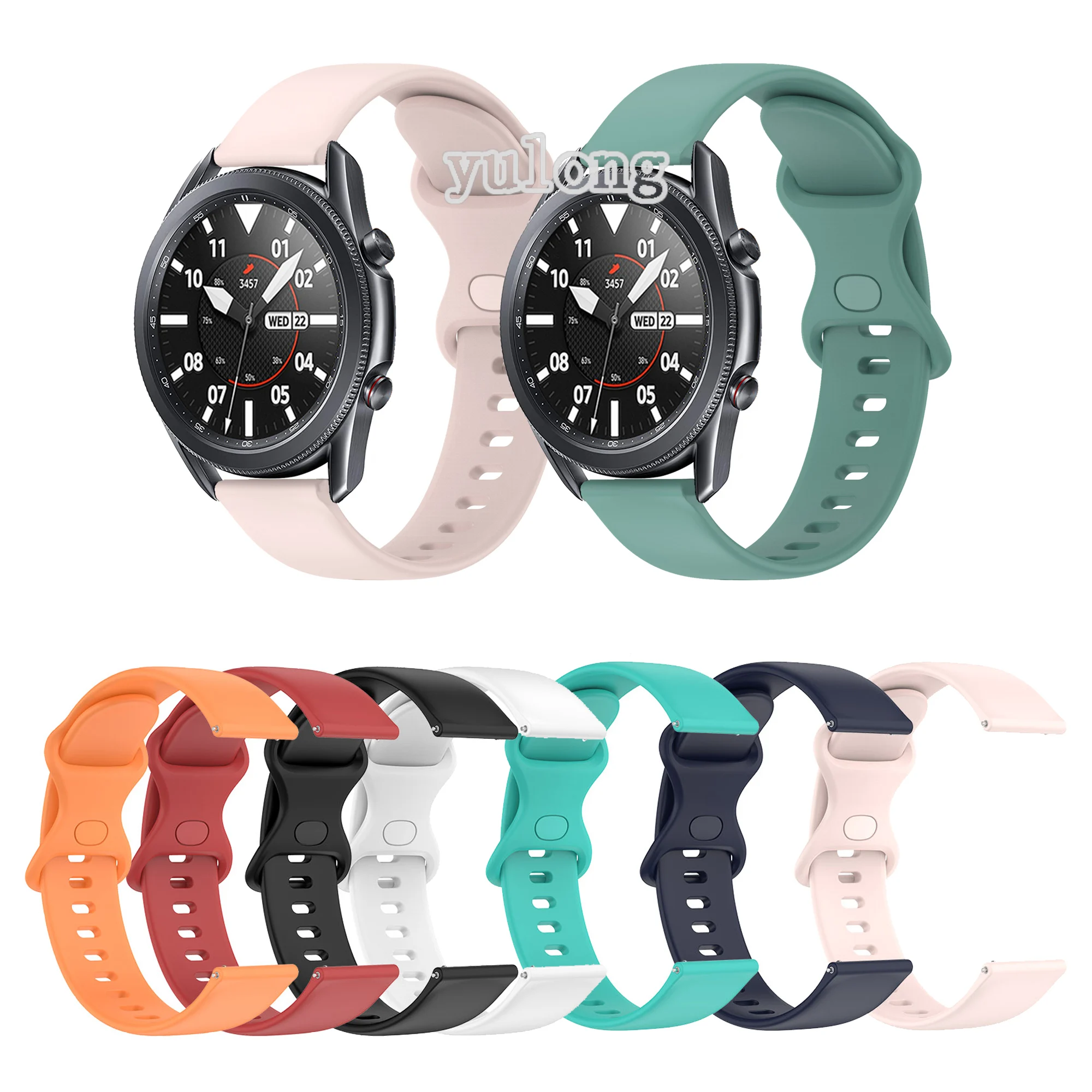 

Soft Silicone Watch Strap Band for Samsung Galaxy Watch3 41mm 45mm Watch4 classic 40mm 44mm Wristband for Watch 42mm 46mm correa