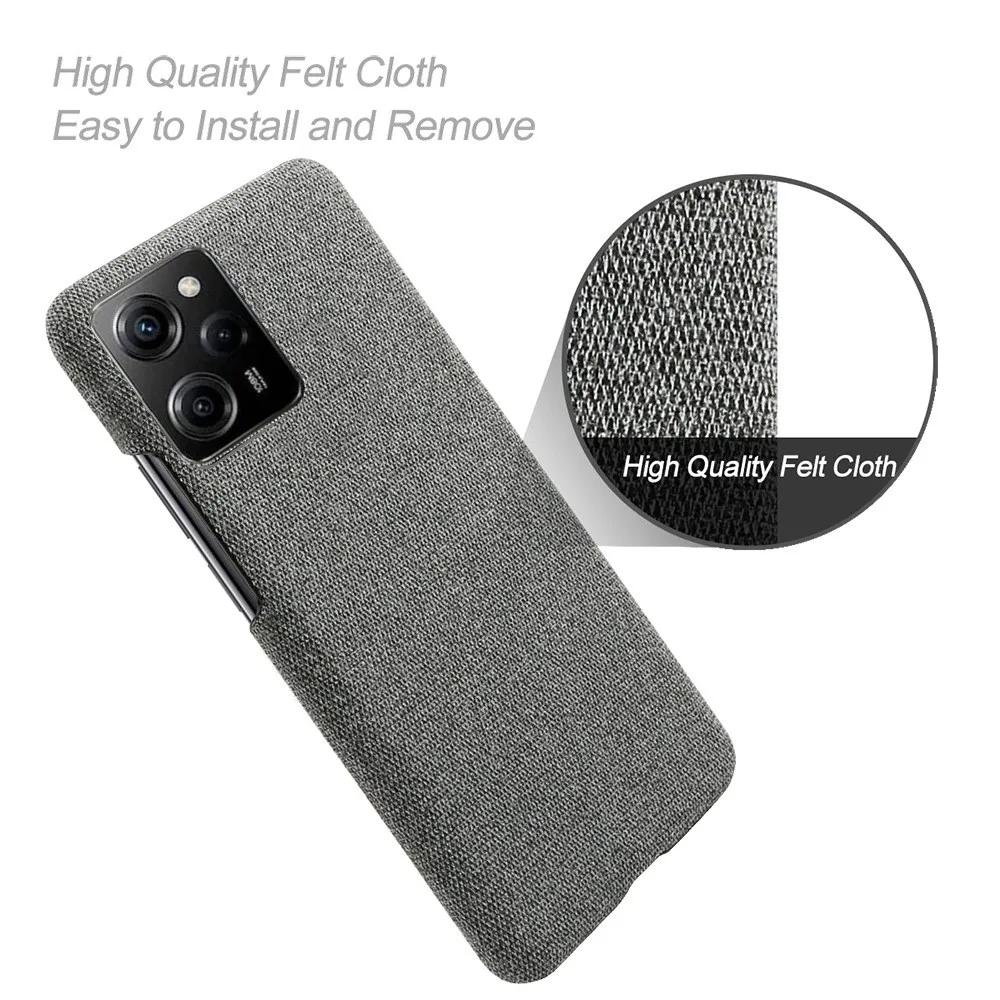 

Anti-slip Ultra Thin Fabric Cloth Case For POCO X5 Pro Anti-Drop Phone Bag Cover Poco X5 Pro Case Pocophone X 5 Pro Coque Funda