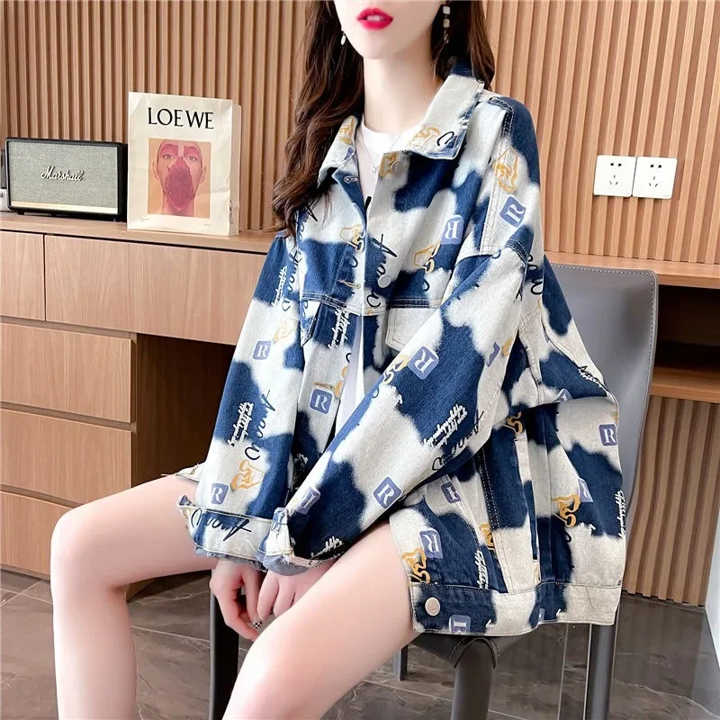 Женская джинсовая куртка Y2k маленькая из денима в Корейском стиле новый дизайн 2024