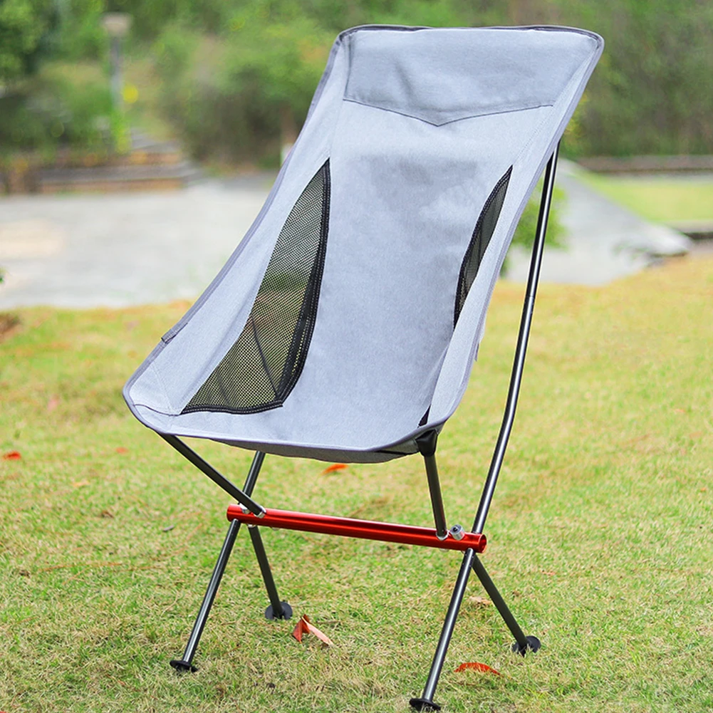 

Foldable Camping Chair Lightweight Outdoor Fishing Chairs Aluminum 600D Oxford Seat Tool for Hiking Picnic Backpacking Beach BBQ