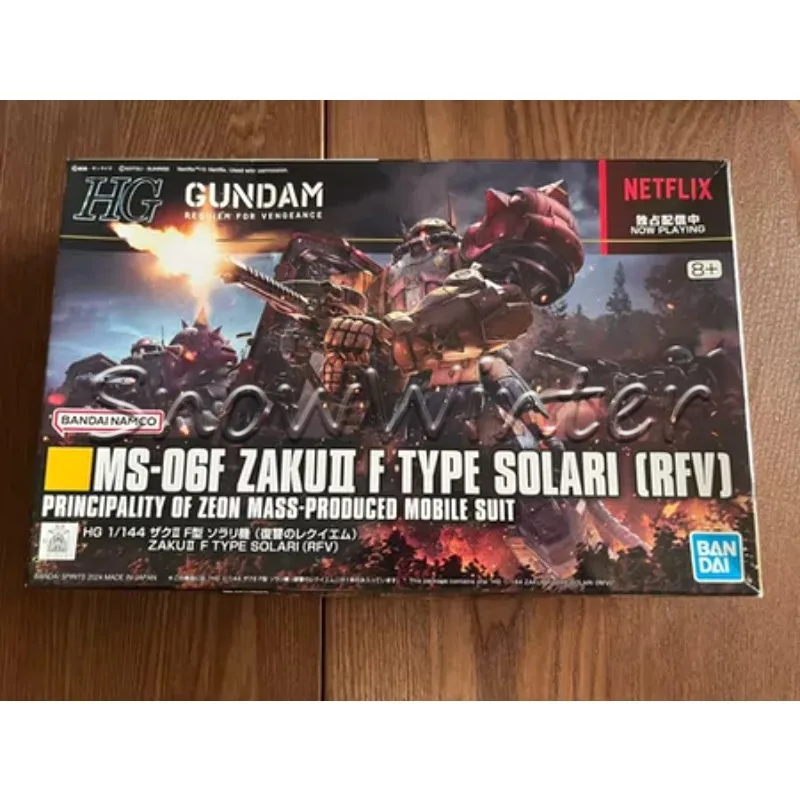 Фото В наличии: Коллекционная сборная модель Bandai 1/144 HG h254 MS-06F ZAKUII F TYPE SOLARI RFV, готовая к отправке. №1