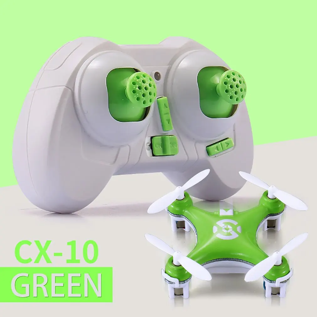 CX-10 мини-Дрон 2 4G 4CH 6-осевой светодиодный Радиоуправляемый квадрокоптер игрушка