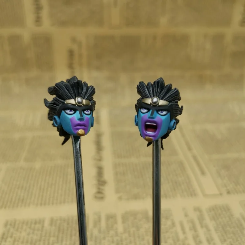 

Genuine JoJo's Bizarre Adventure Action Figure Giorno Giovanna Doll Star Platinum Head Accessories Ornaments Collection Present