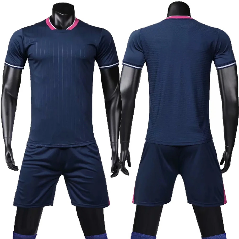 2023 Men Football Suit Custom Jersey Football Shirt Short-Sleeved Football Uniform Sports Shirt Quick-Drying Type