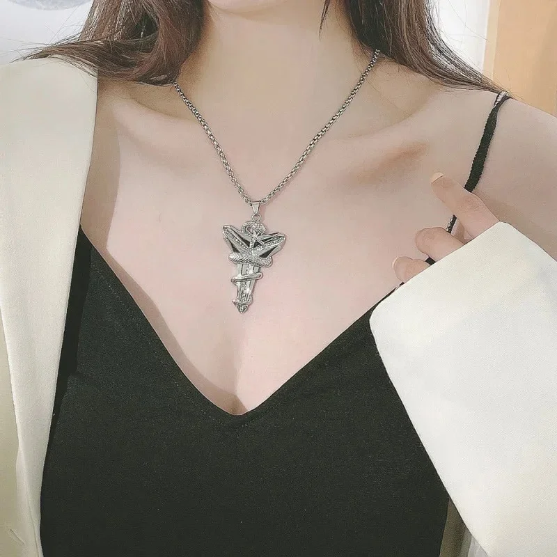 Нержавеющая сталь хип-хоп черная мамба гадюка кулон ожерелье для мальчиков и