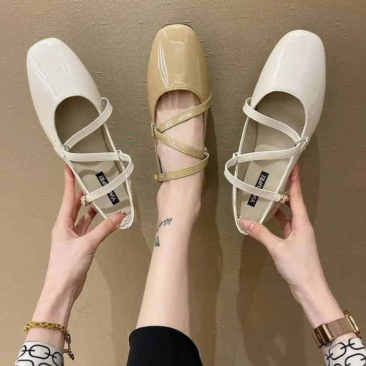 

Shoes Rubber Shallow Basic PU Flat Shoes Flat Rubber PU Basic