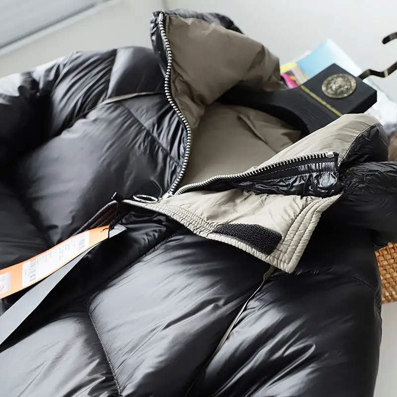 Men's Down Jacket Parkas Winter Jackets for Men Extra Fluffy  Goose Warm Jackets Men's Mid-length Puffer Jacket