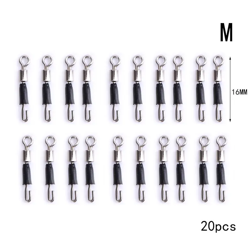 

20pcs/set Carp Fishing Quick Change Feeder Swivels Method Feeder Fishing Accessories Swivel Snaps Carp Fishing Tackle Connector