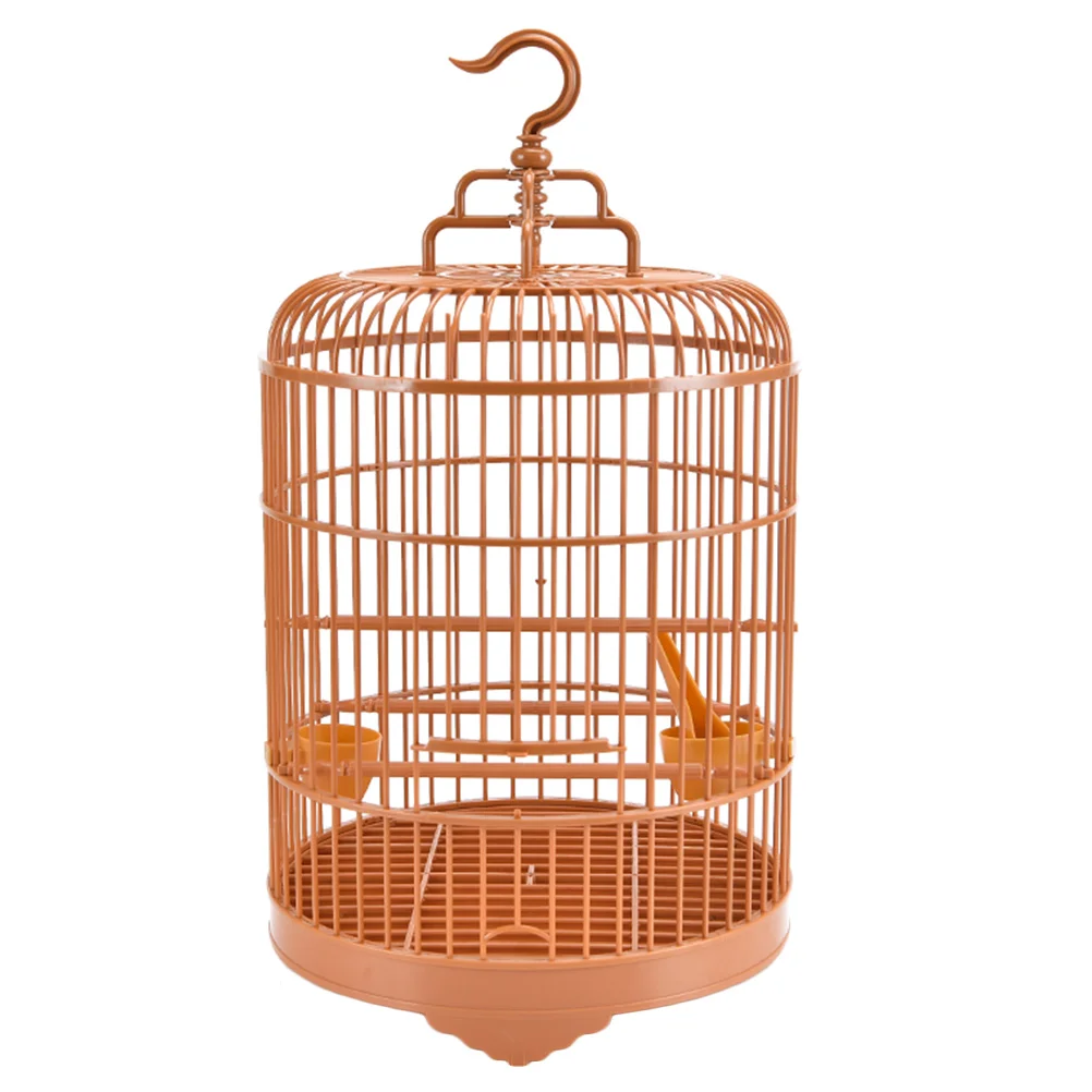 

Cage Bird Round Parrot Hanging Cages Parakeet Stand Budgie Travel Parakeets Cockatiel Birdcage Lovebird Carrier Birds Decorative