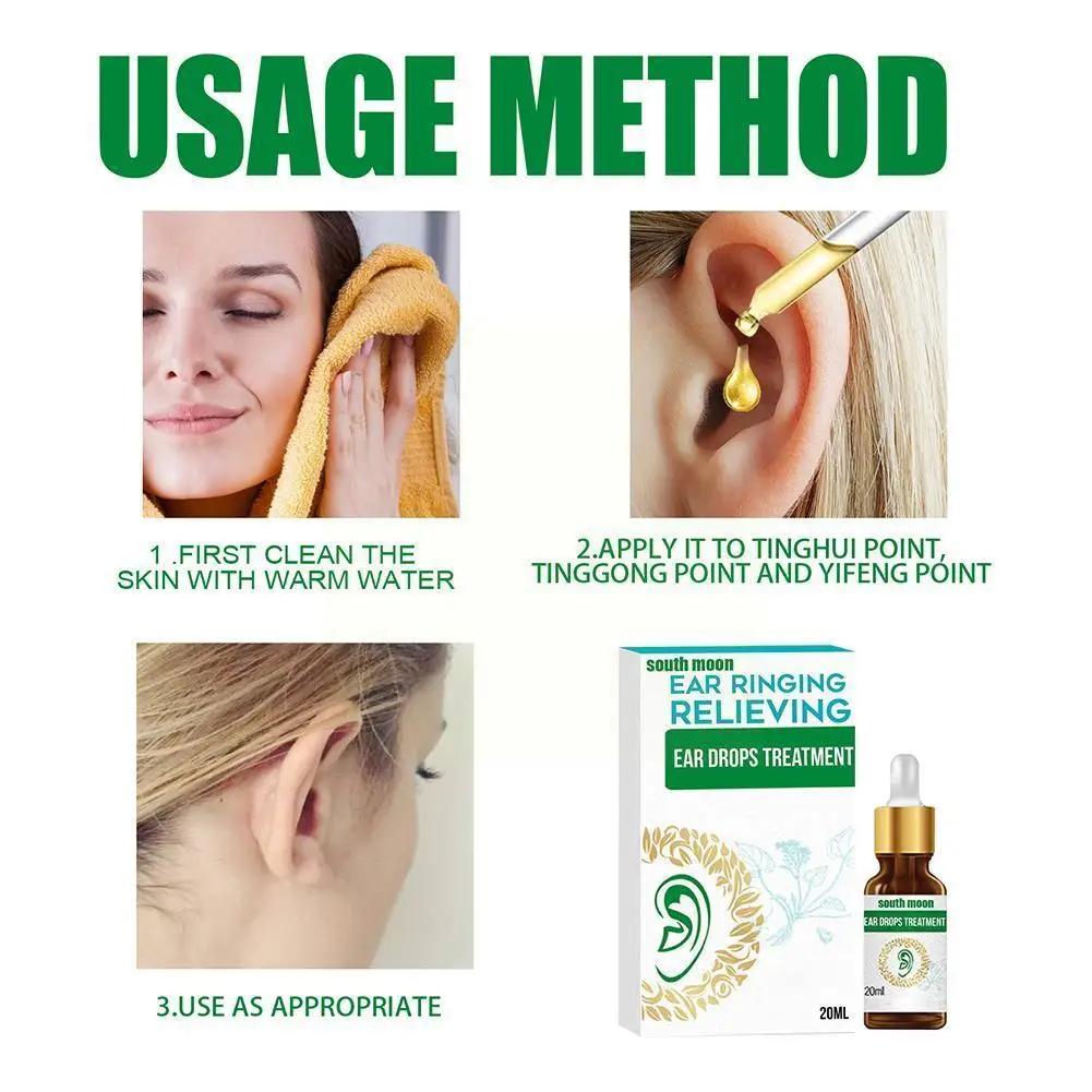 

Essential Oil For Tinnitus Symptoms Hard Of Hearing Ear Care Ring Relief Earache Alleviate 20ml Ear Drops Easy To Us C8o3
