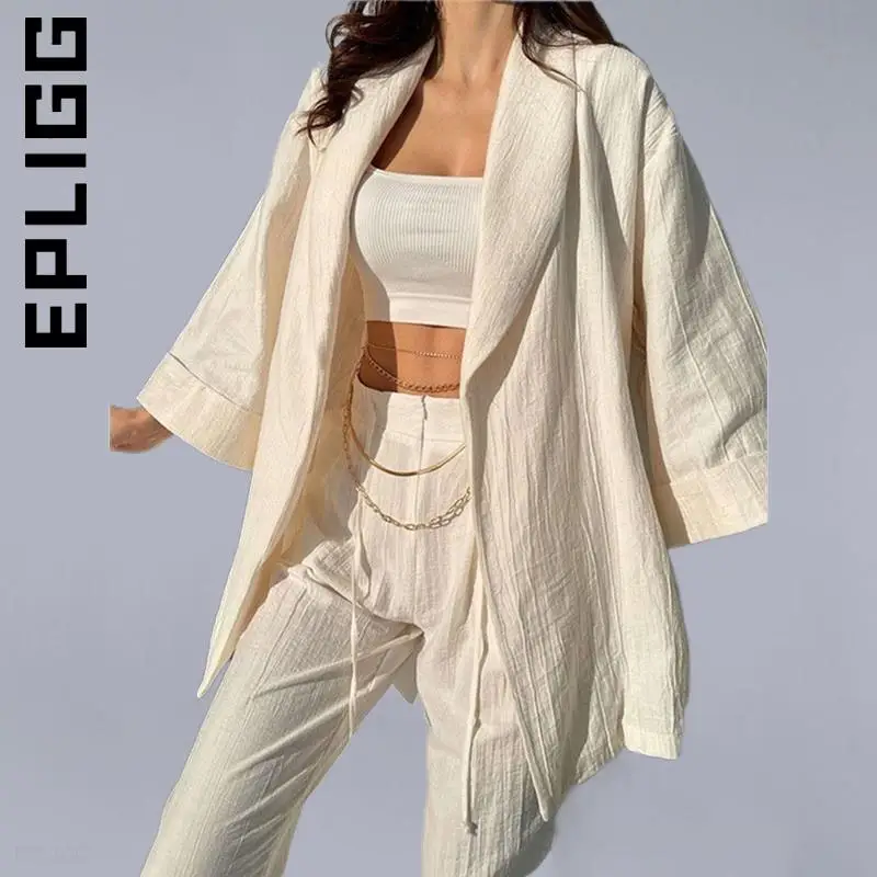 

Epligg Fashion Women Set Slim Long Pants Soft Two Piece Set High Waist Women's Suit Party Sweatsuits For Women Female