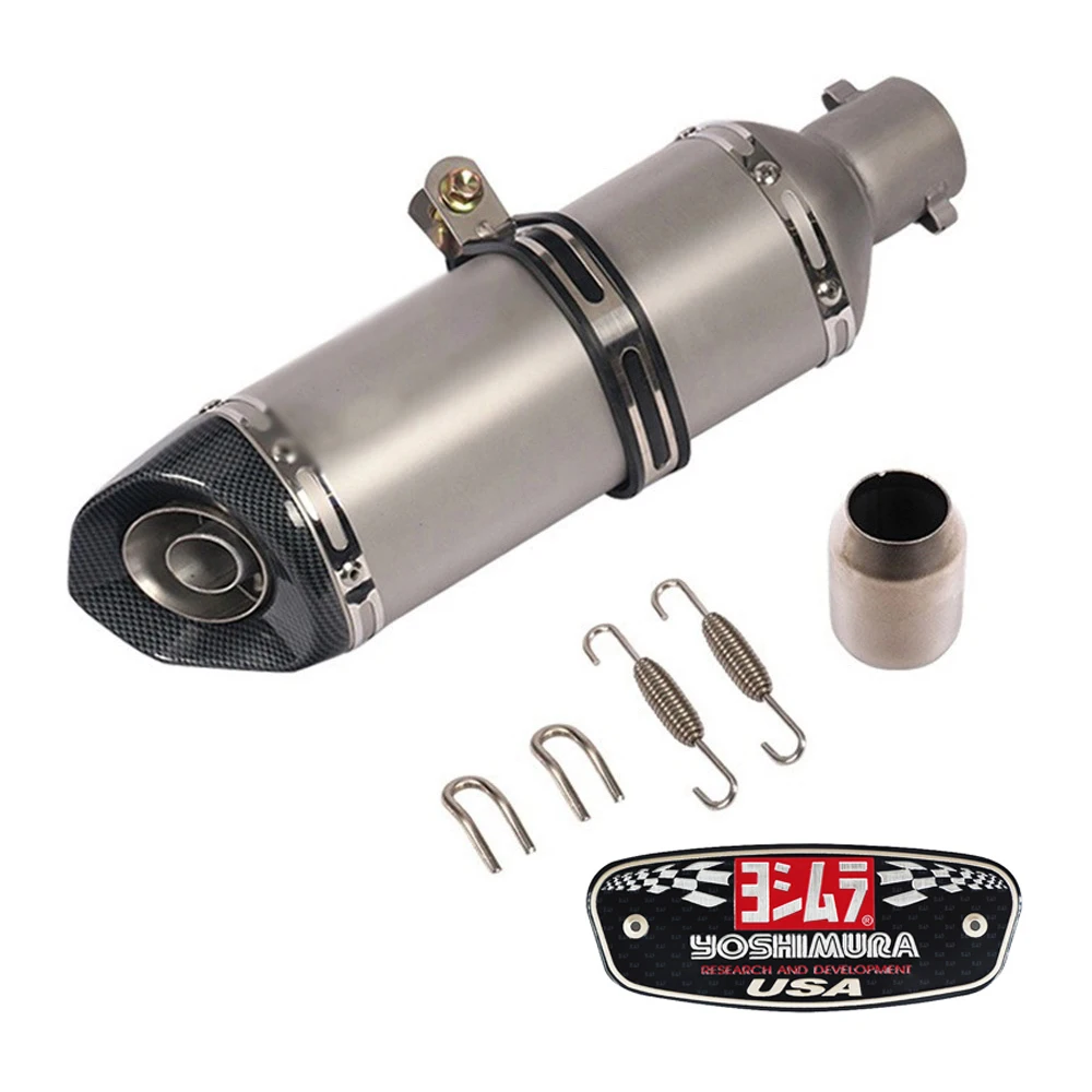 

Universal 51mm Motorcycle Exhaust Pipe Muffler FOR HONDA XR 150 250 350 400 FOR YAMAHA YZF R1 R3 R6 R15 R25 R125 JOG 125