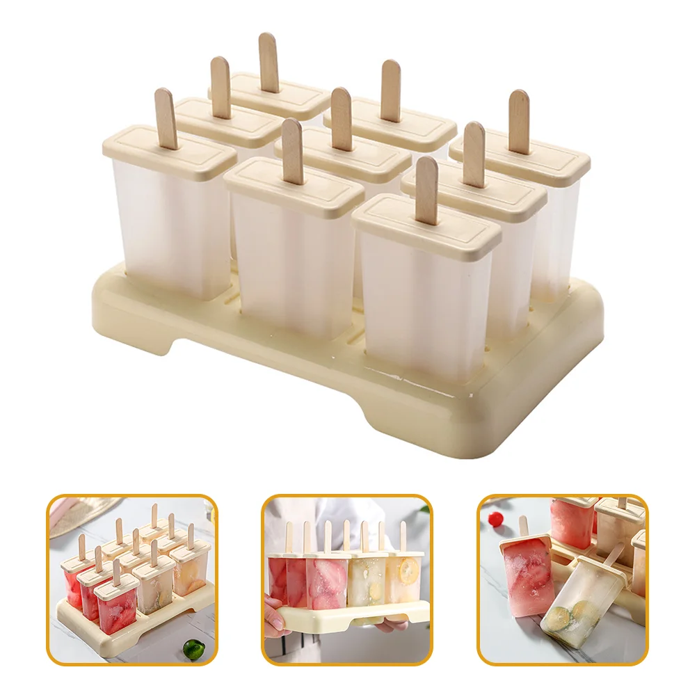

Ice Popsicle Mold Cream Maker Molds Mould Diy Silicone Reusable Holders Fav Summer Beach Party Stick Holder Tray Shapes Handmade