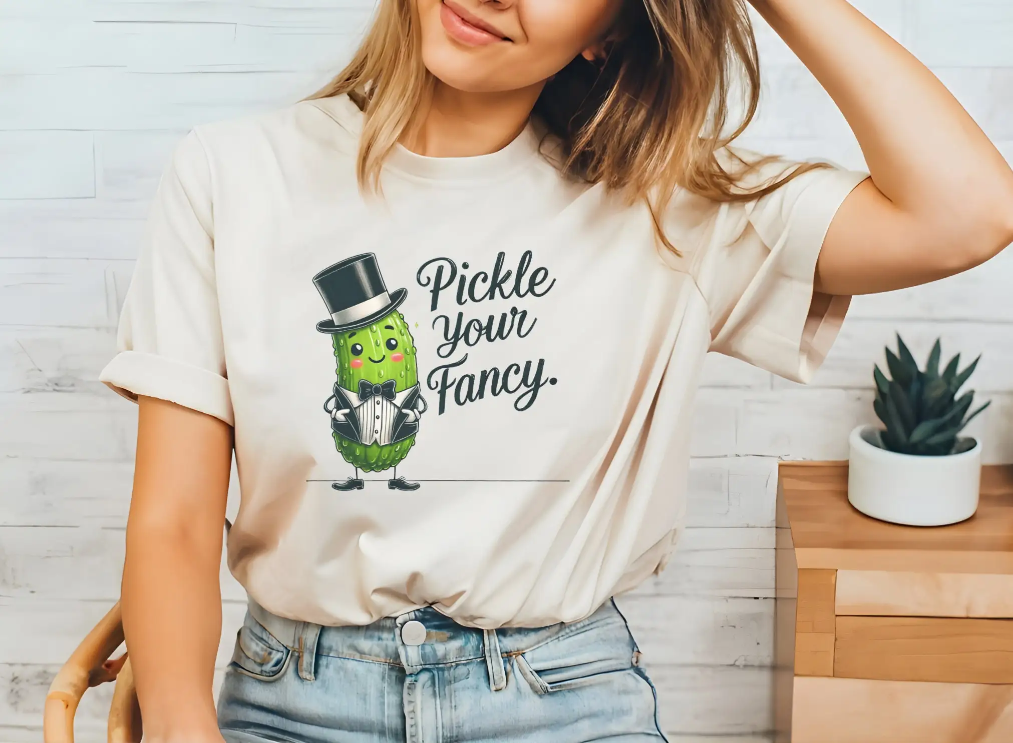 Футболка Pickle Your Fancy Funny S For Her Soline Juice Dill Pickles хлопок