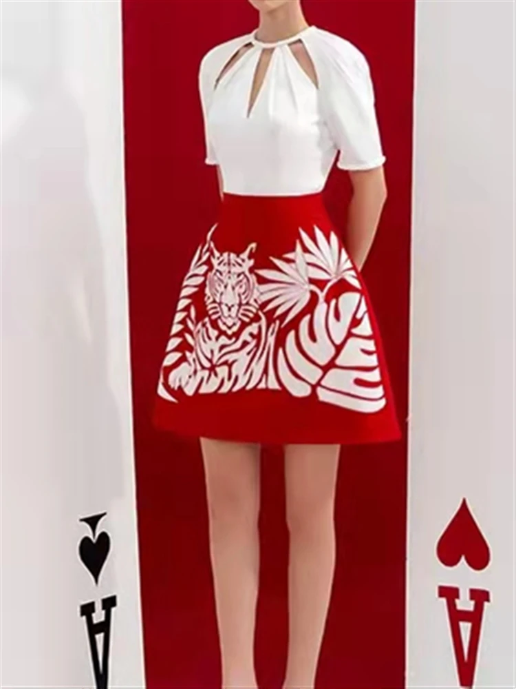 Женское кружевное платье в стиле бохо однотонное винтажное А-силуэта с коротким