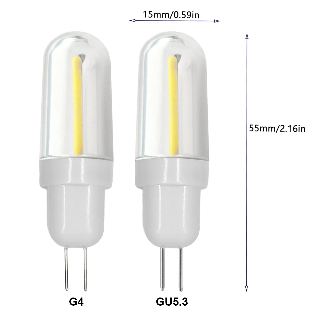 Лампочка G4 / G5.3 Led 1W 2W 3W 220v 240v Ретро - лампа Холодная теплая белая лампочка Световая