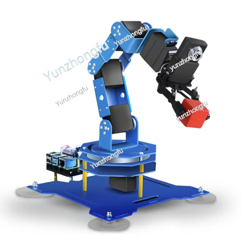 Малиновый Pi механический Arm AI визуальное распознавание Программирование искусственного интеллекта робот питон Программирование механиче...