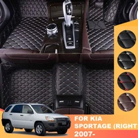 custom leather car floor mats foot carpet cover for kia ceed 2004 2021 sportage 2007 2021 optima spectra opirus proceed stinger