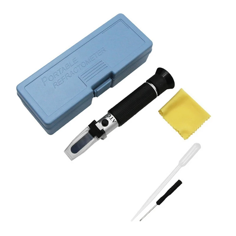 

Handheld 0-80% Household Alcohol Refractometer Liquor Brewing Refractometer Alcohol Concentration Detector For Spirits
