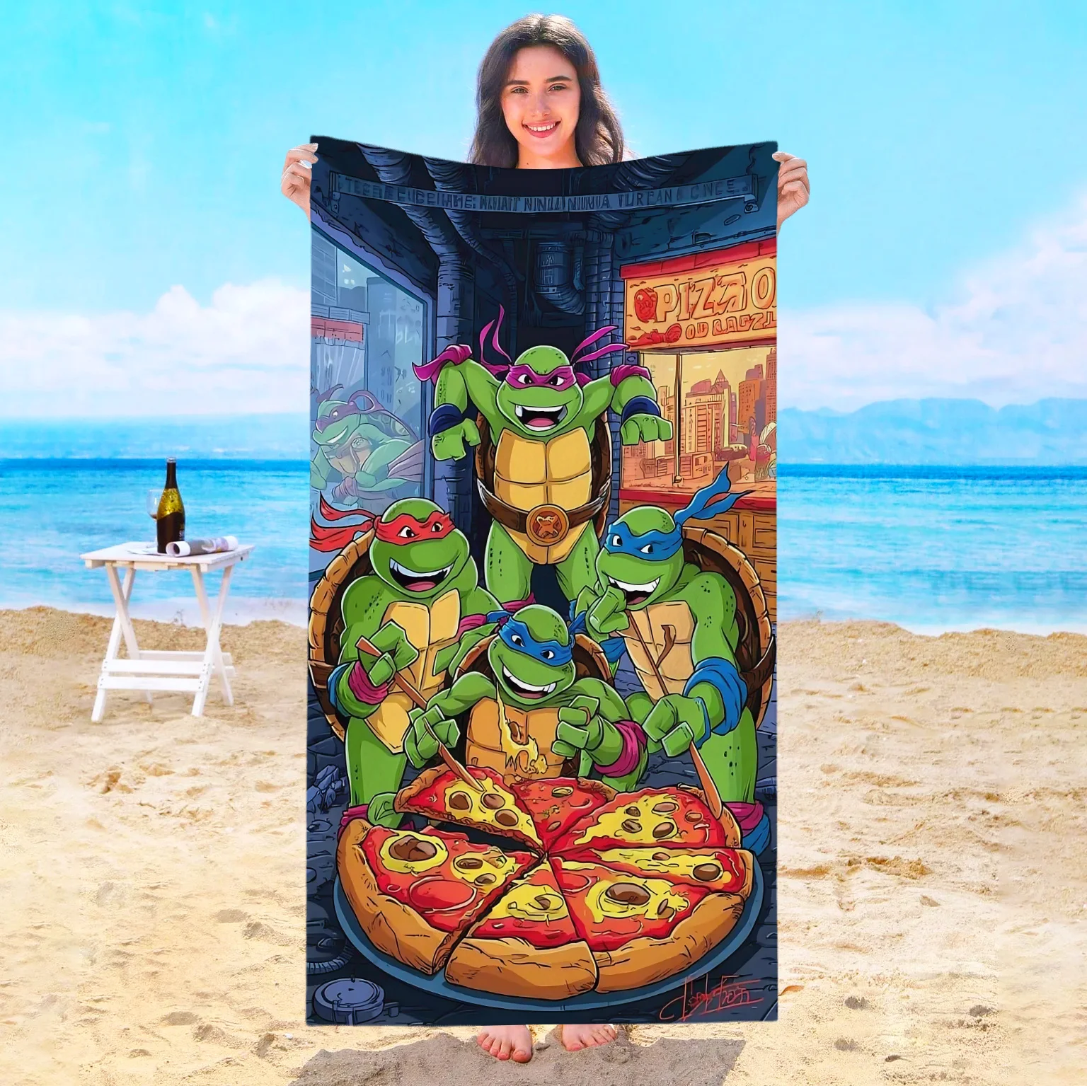 

BEAST KINGDOM Аниме T-Teenage Mutant Ninja Turtles Полотенце Микрофибра