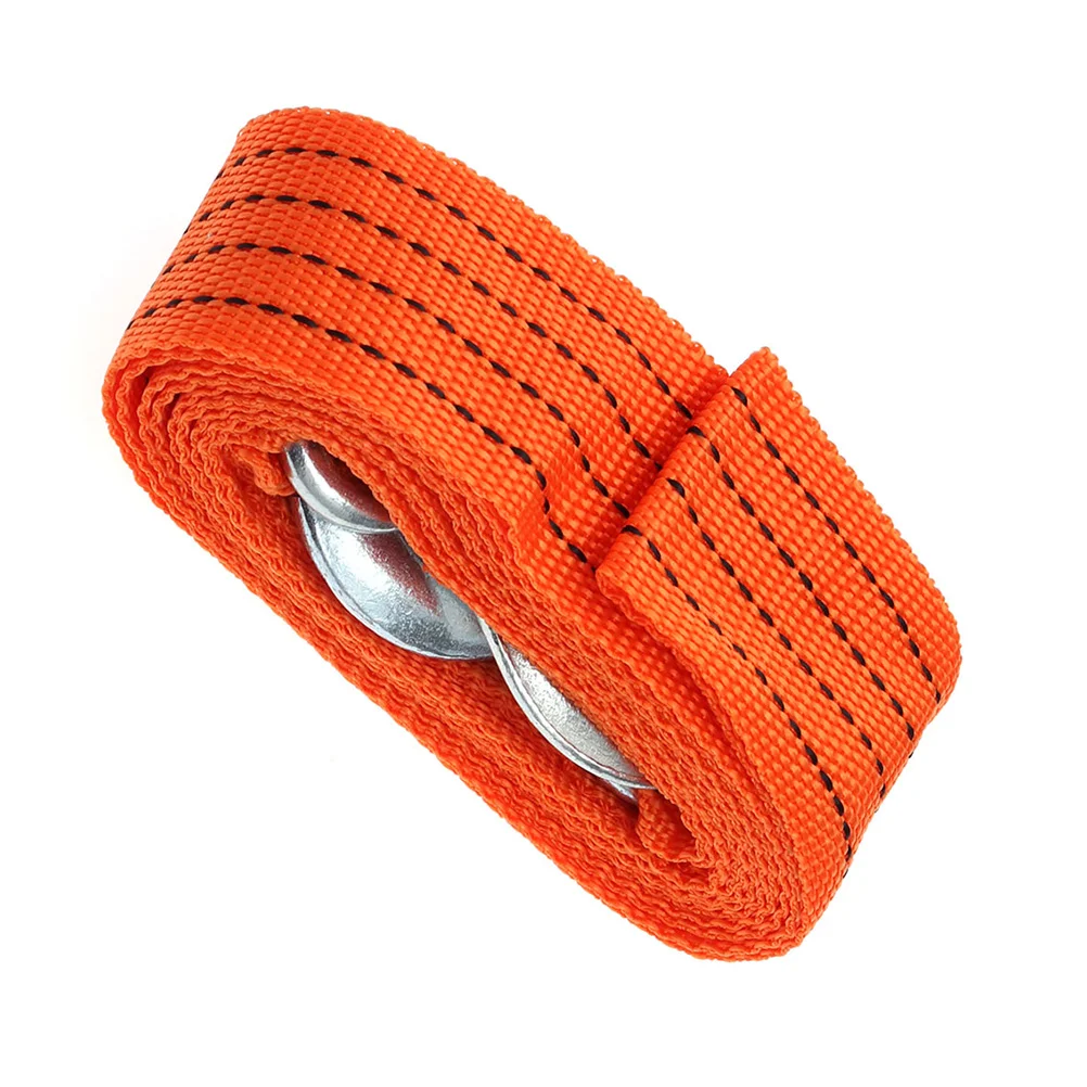 

1pc Trailer Rope Outdoor Practical Nylon Winch Cable Emergency with Hooks for Car