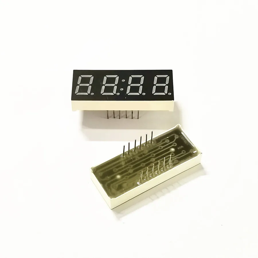 10 шт./компл. 0 4-дюймовый 4-битный белый цифровой модуль с часами KYX-4401AW 40*16*7 мм 12