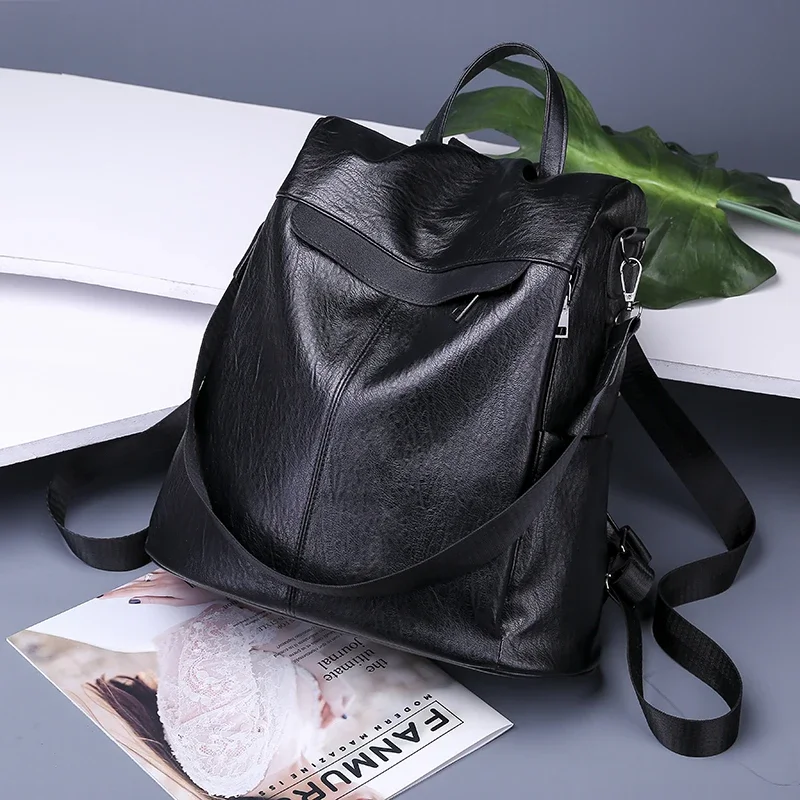 

Women's Backpack New Design Zipper PU Waterproof Material Fashion Trend Leisure Shopping Large Capacity Women's Backpack