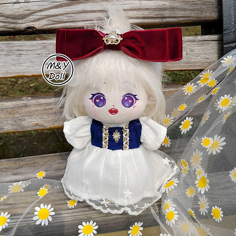 

20cm Doll Clothes Barbie Accessories Princess White Dress Vintage Handmade Dress SULLYOON LILY JINNI Jennie Doll for Girls Gift
