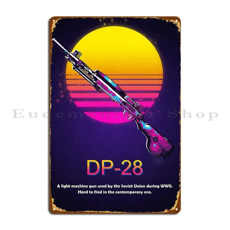 Металлический плакат Dp 28 оружия Xezyy с табличкой печатью для гостиной гаража