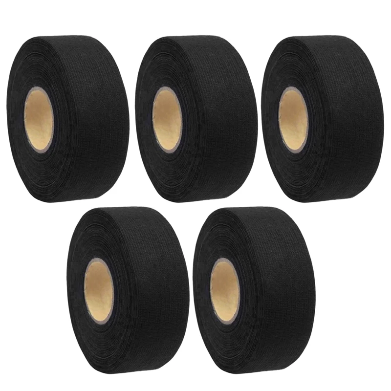 

5 Roll 20M Adhesive Cloth Fabric Tape Cable Looms Wiring Harness For Car Auto Black Wiring Harness