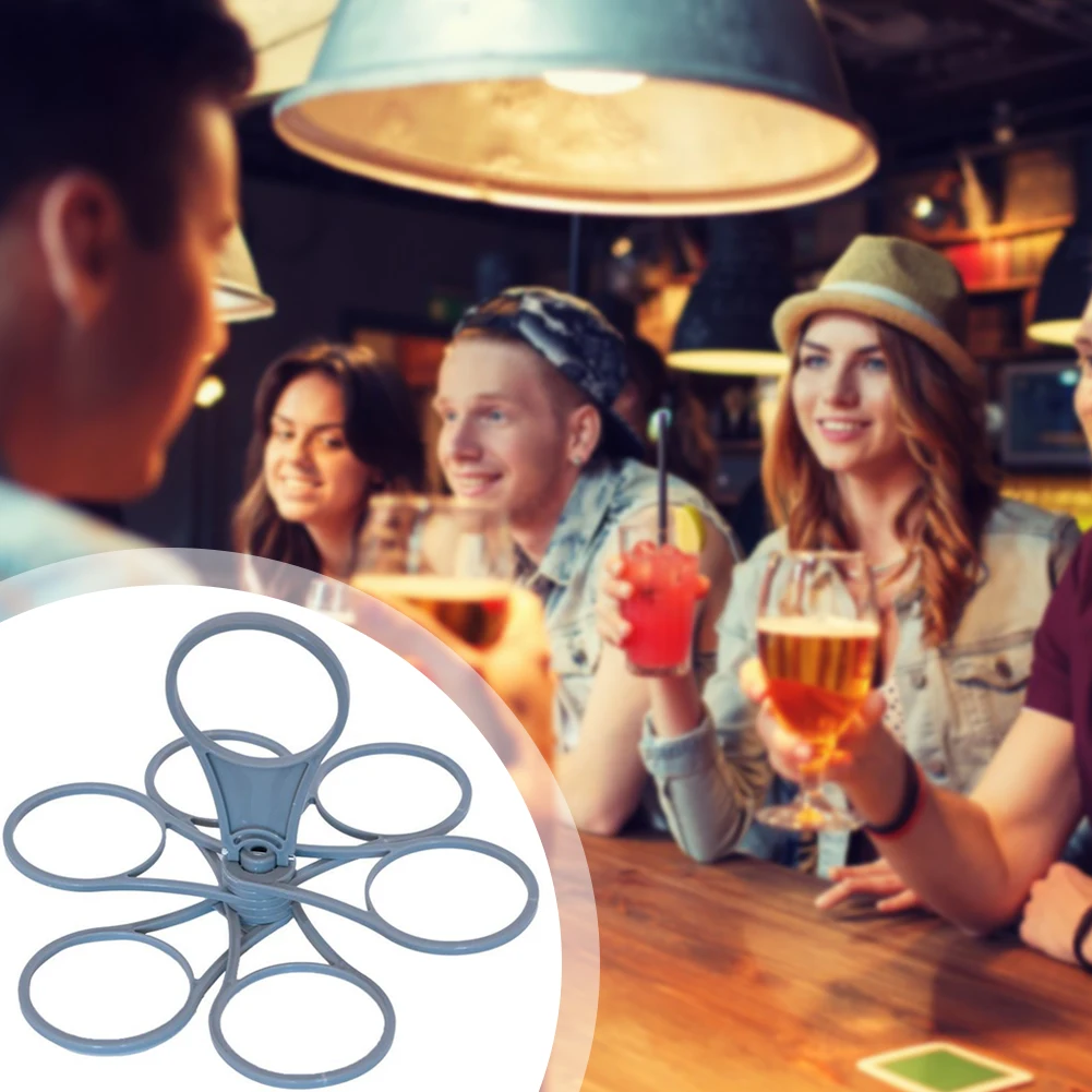 Удобный складной держатель для чашек напитков на 6 многоразовая переноска