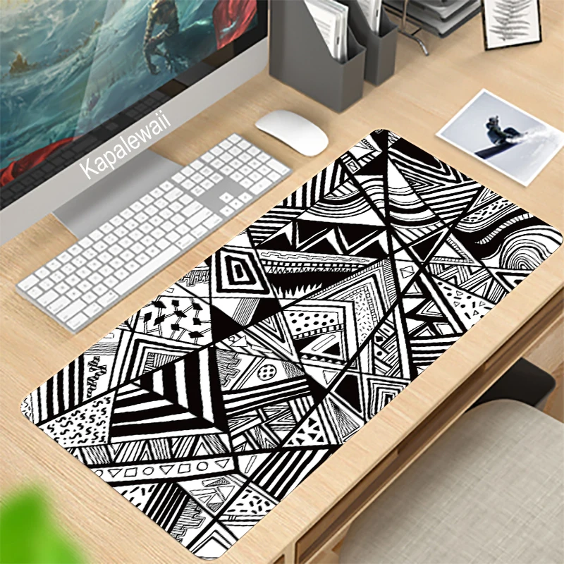 

Mouse Mat Black And White Mausepad Pink Setup Gamer Accessories Office Carpet Japanese Art Mouse Pad Company Gaming Deskmat
