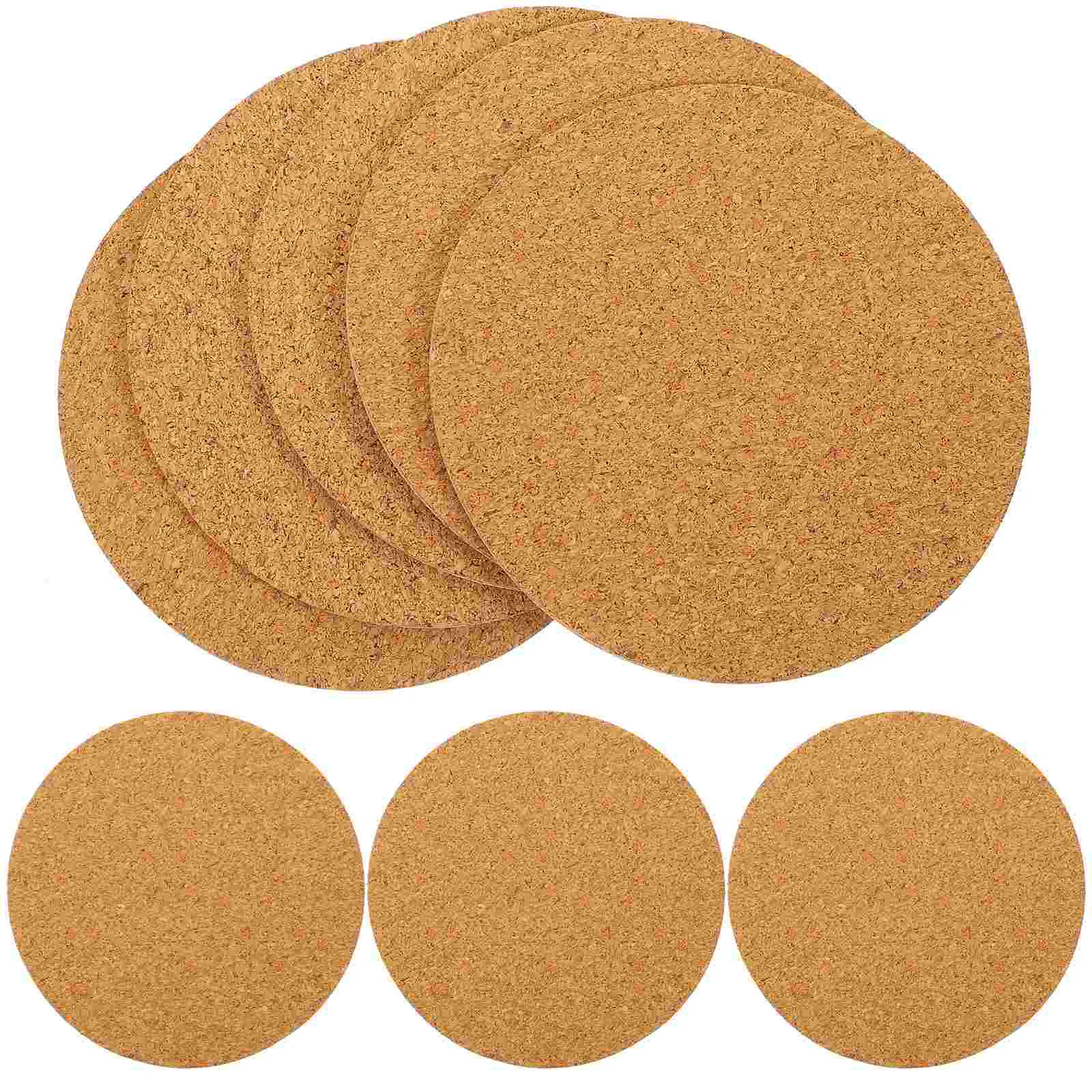 

Cork Coaster Adhesive Cup Coasters Self Pad Backing Drink Pads Mat Tiles Wood Tea Round Sticky Thick Board Table Wooden Bar