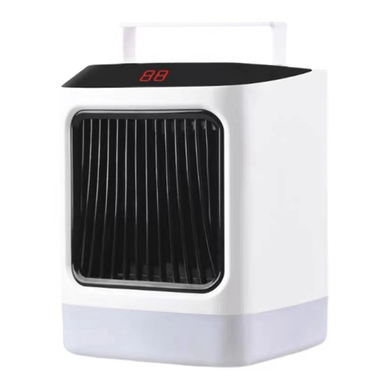 

Mini Electric Heater Heating Warm Blower Portable Desktop Fan Heater Home Office Noise Reduction US Style Plug