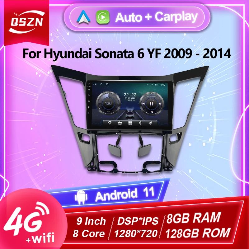 

Автомобильный радиоприемник на Android 11 4G 8 ядер для Hyundai Sonata 6 YF 2009-2014 8 + 128G GPS Carpaly Автомобильный видео DSP мультимедийный плеер GPS стерео