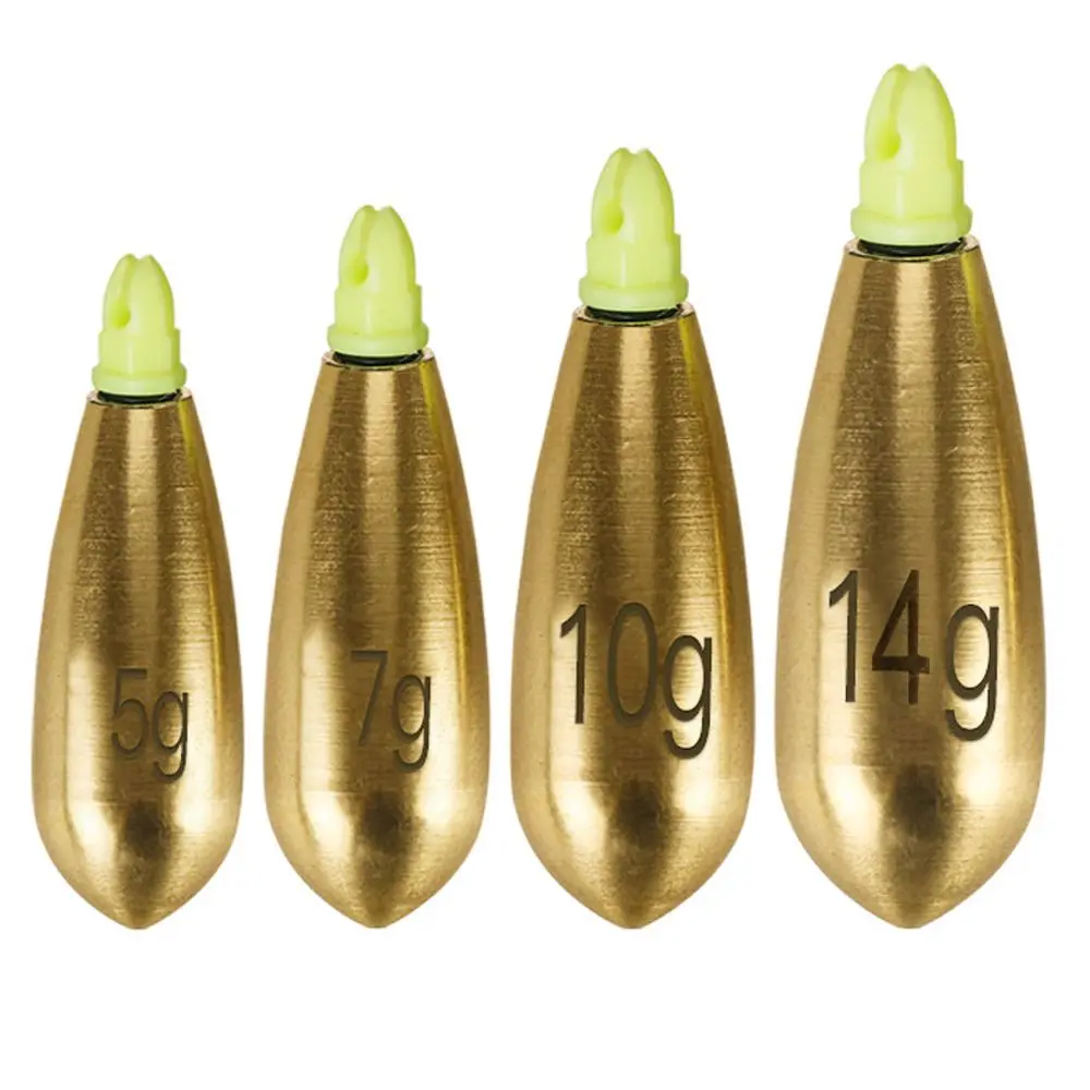 

New 5g-14g Drop Shaped Sea Fishing Luminous Fishing Pendant with Built-in Steel Ball OlivePendant with Swivel Counterweight