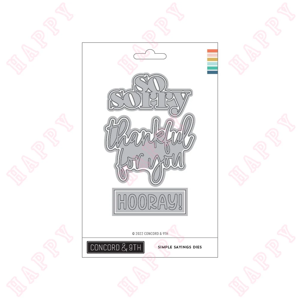 

Metal Cutting Dies Simple Sayings For DIY Scrapbook Envelope Diary Photo Album Paper Cards Decorative Craft Embossing Template