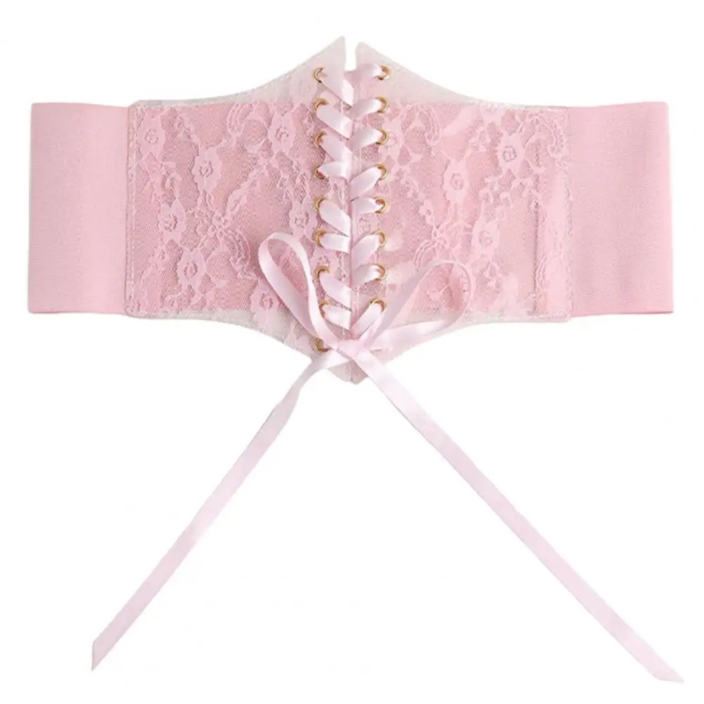 Decorative Great Adjustable Figure Shaping Lady Bustier Royal Waist Corset Perspective Daily Wear Waistband