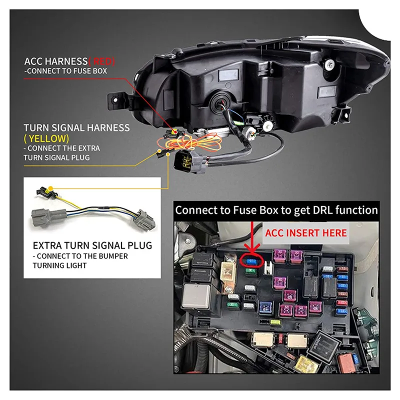 Светодиодные фары проектора совместимые с Subaru WRX/STI 2015-2021 база премиум-класса