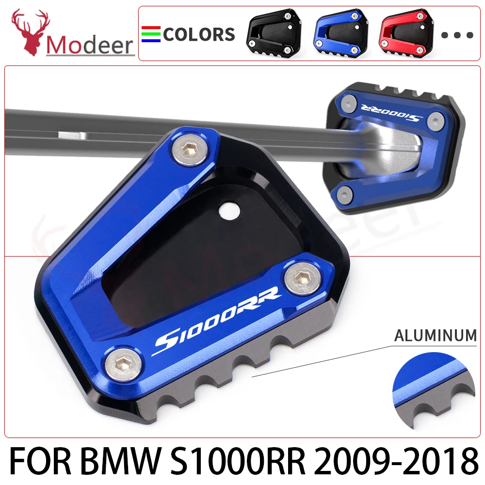 

CNC Aluminum Motorcycle Kickstand Side Stand Enlarge Extension For BMW S 1000 RR S1000RR 2009-2012 2013 2014 2015 2016 2017 2018
